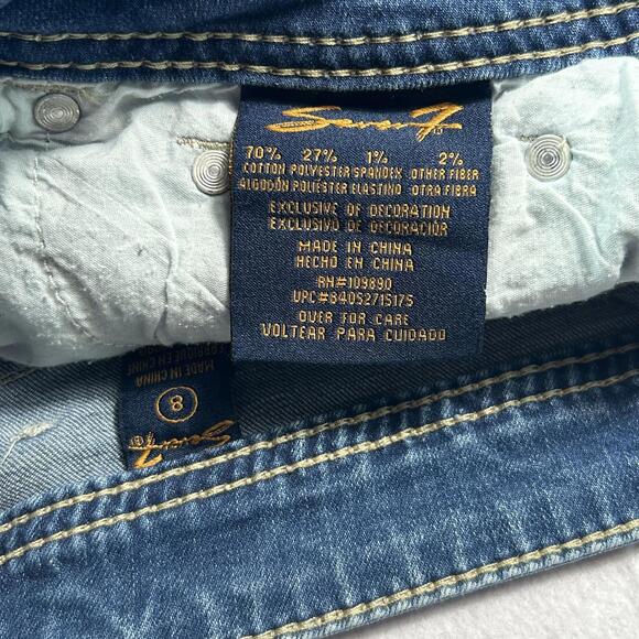Seven7 Women’s Denim Shorts Medium Wash Size 8 - Picture 4 of 7